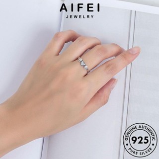 AIFEI JEWELRY เครื่องประดับ เงิน ยิ้มหวานหัวใจ ผู้หญิง Silver เครื่องประดับ แฟชั่น ต้นฉบับ 925 เกาหลี แท้ แหวน R229