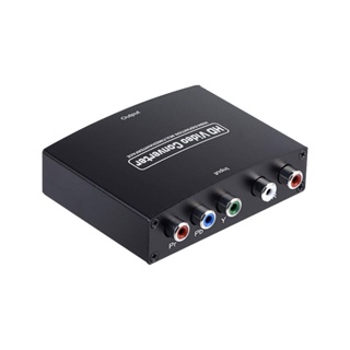 อะแดปเตอร์แปลงเสียงวิดีโอ YPbPr 5RCA เป็น HDMI R L 1080P สําหรับ DVD PS3