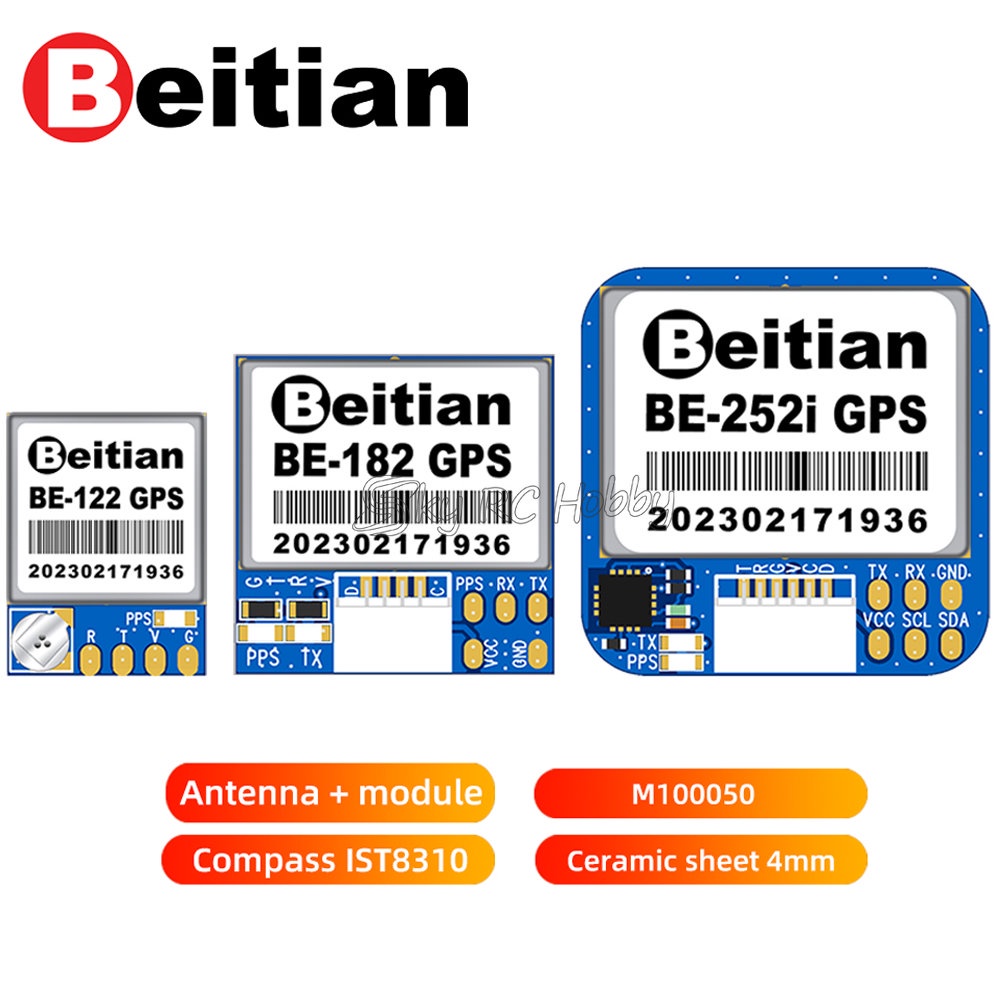 Beitian UBX-M10050 โมดูลรับสัญญาณเสาอากาศ GPS โดรนบังคับ FPV UAV PX4 ...