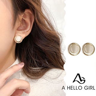ภาพขนาดย่อของสินค้าA HELLO GIRL ต่างหูเข็มเงิน S925 ประดับโอปอล พลอยเทียม สวยหรู แฟชั่น สําหรับผู้หญิง