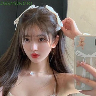 Desmondri กิ๊บติดผม โบว์ สด น่ารัก สําหรับเด็กผู้หญิง สไตล์เกาหลี สําหรับผู้หญิง ปิ่นปักผม