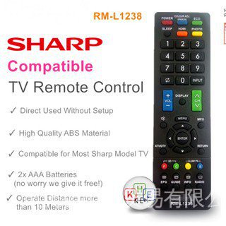 Sharp รีโมตคอนโทรล LED LCD TV RM-L1238 สําหรับ gb225wjsa G wjsa gb217wjn1 gbioiwjsa gb215wjn1 gb147wjsa gb291wjsa