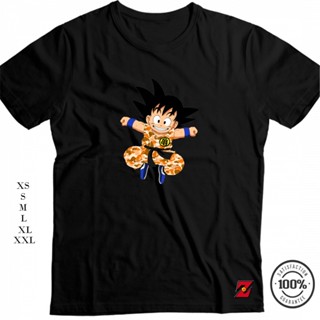 TOP CTเสื้อยืดแขนสั้นเสื้อยืดแขนสั้น พิมพ์ลายดราก้อนบอล Z SMALL SON GOKU คุณภาพสูง แฟชั่นสําหรับผู้ชาย (DBZ6)S-5XL