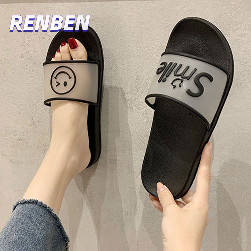 renben-ผู้หญิงฤดูร้อนสวมใส่ใหม่-ins-บ้านสวมใส่แฟชั่นรองเท้าแตะบ้านและรองเท้าแตะ