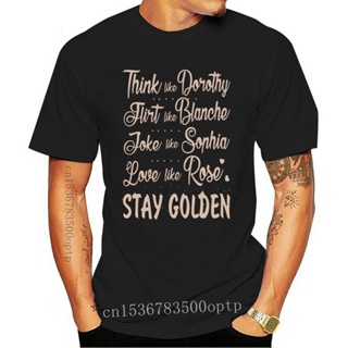 เสื้อยืด ผ้าฝ้าย พิมพ์ลาย Nieuwigheid Gouden Meisjes Stay Golden Cool 2022 สําหรับผู้ชาย