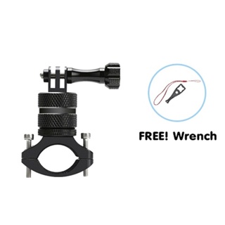 GoPro Bicycle Mount Bike Motorcycle Holder ขาจับแฮนด์อลูมิเนียม หัวหมุนได้ 360 องศา Free Wrech