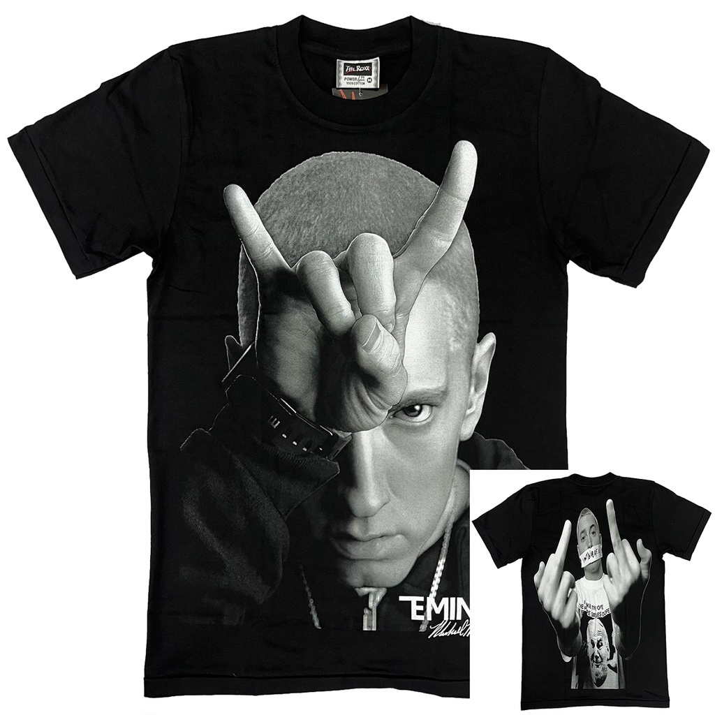 ใหม่-เสื้อยืดแขนสั้น-พิมพ์ลาย-eminem-fu-shirt-the-roxx