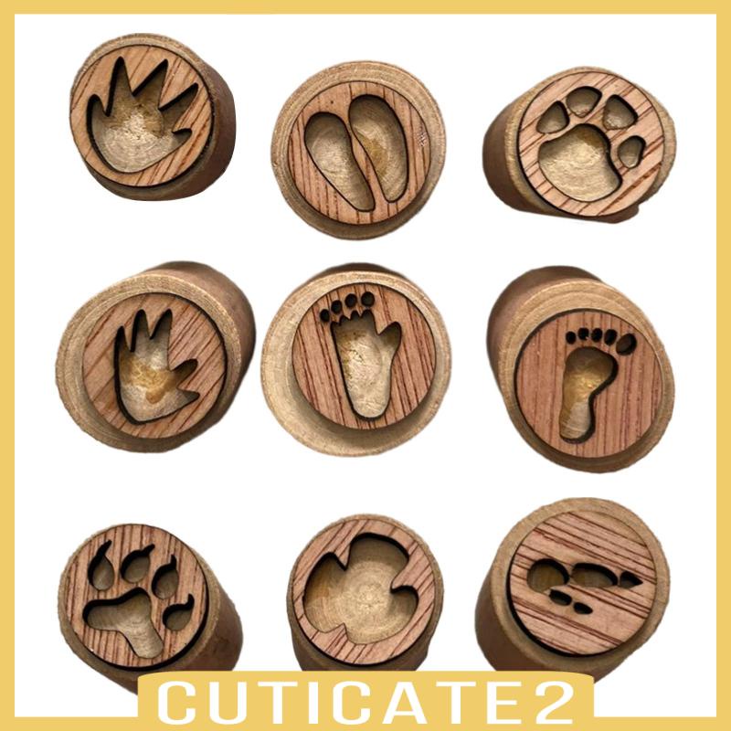 cuticate2-ชุดแสตมป์ไม้-ลายสัตว์-diy-สําหรับเด็กผู้หญิง-9-ชิ้น