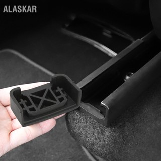 ALASKAR 4 ชิ้นที่นั่งด้านหลังสไลด์รางเสียบยางกันรอยเปลี่ยนฝาครอบสำหรับเทสลารุ่น 3 Y 2017-2023