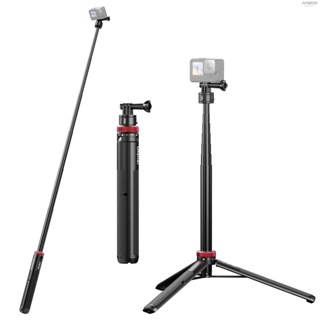 Ulanzi Go-Quick II Sports Camera Selfie Stick Tripod Magnetic Quick Release Mount Max.140cm/55in Extra Long Extension Replacement for  11/10/9/8 Insta360 Sports Cameras