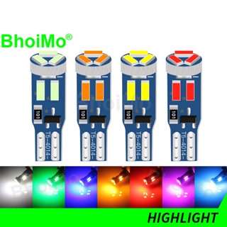 Bhoimo Promise T5 W3W 4014 ไฟแสดงสถานะ Led แผงหน้าปัดรถยนต์ 7SMD เกจด้านข้าง หลอดไฟนีโอ DC12V