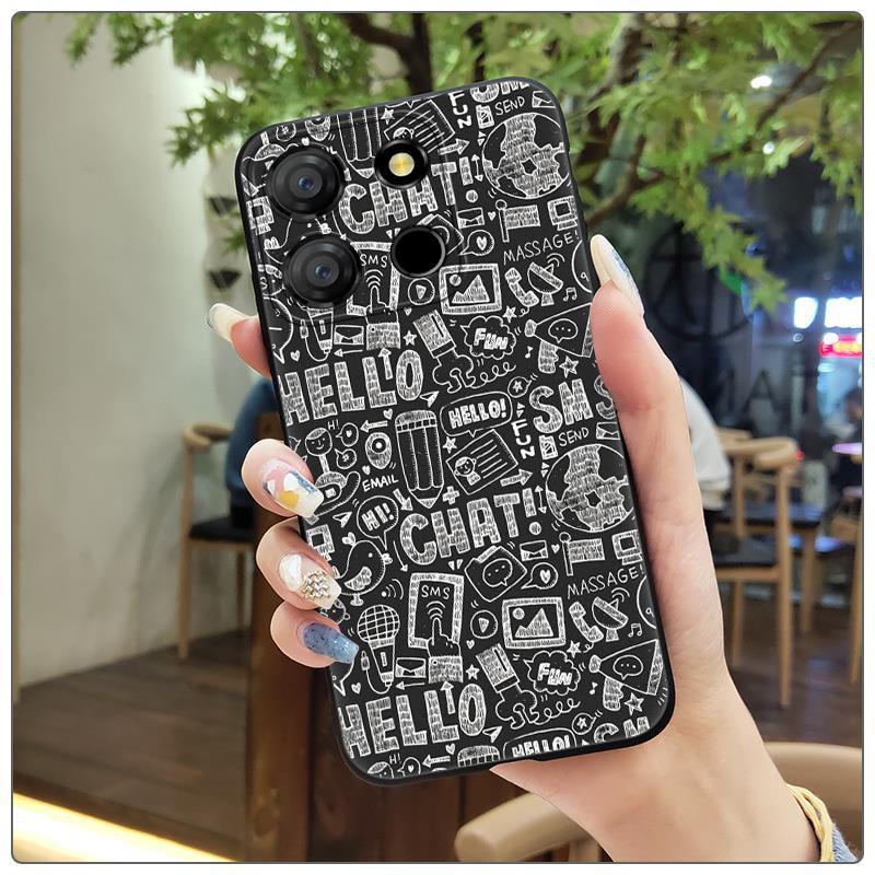 itel-a60s-a60-เคสซิลิโคน-tpu-นิ่ม-เพ้นท์ลายการ์ตูน