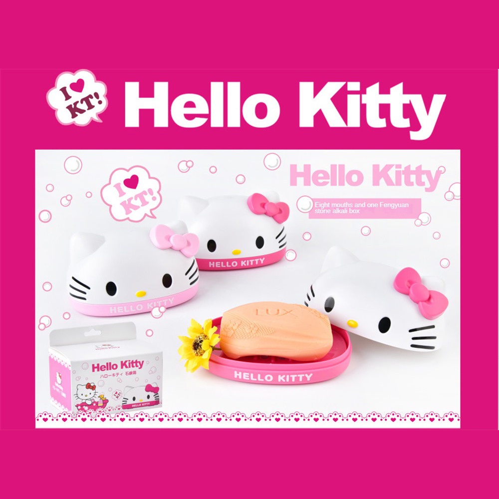 กล่องสบู่แมวคิตตี้สเตอริโอ-ที่เก็บสบู่-hello-kitty-น่ารักสำหรับของตกแต่งห้องน้ำน่ารัก-คนรัก-hello-kitty-อุปกรณ์ในห้องน้ำ-ใช้งานได้สะดวก-การตกแต่งห้องน้ำน่ารักไม่ซ้ำใคร-cynthia