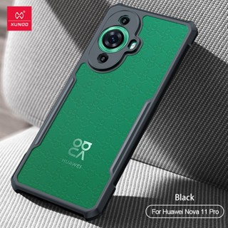 สําหรับ Huawei Nova 11 Pro 11 Ultra Case XUNDD ถุงลมนิรภัยกันกระแทก TPU ใส PC ฝาครอบป้องกันกล้อง