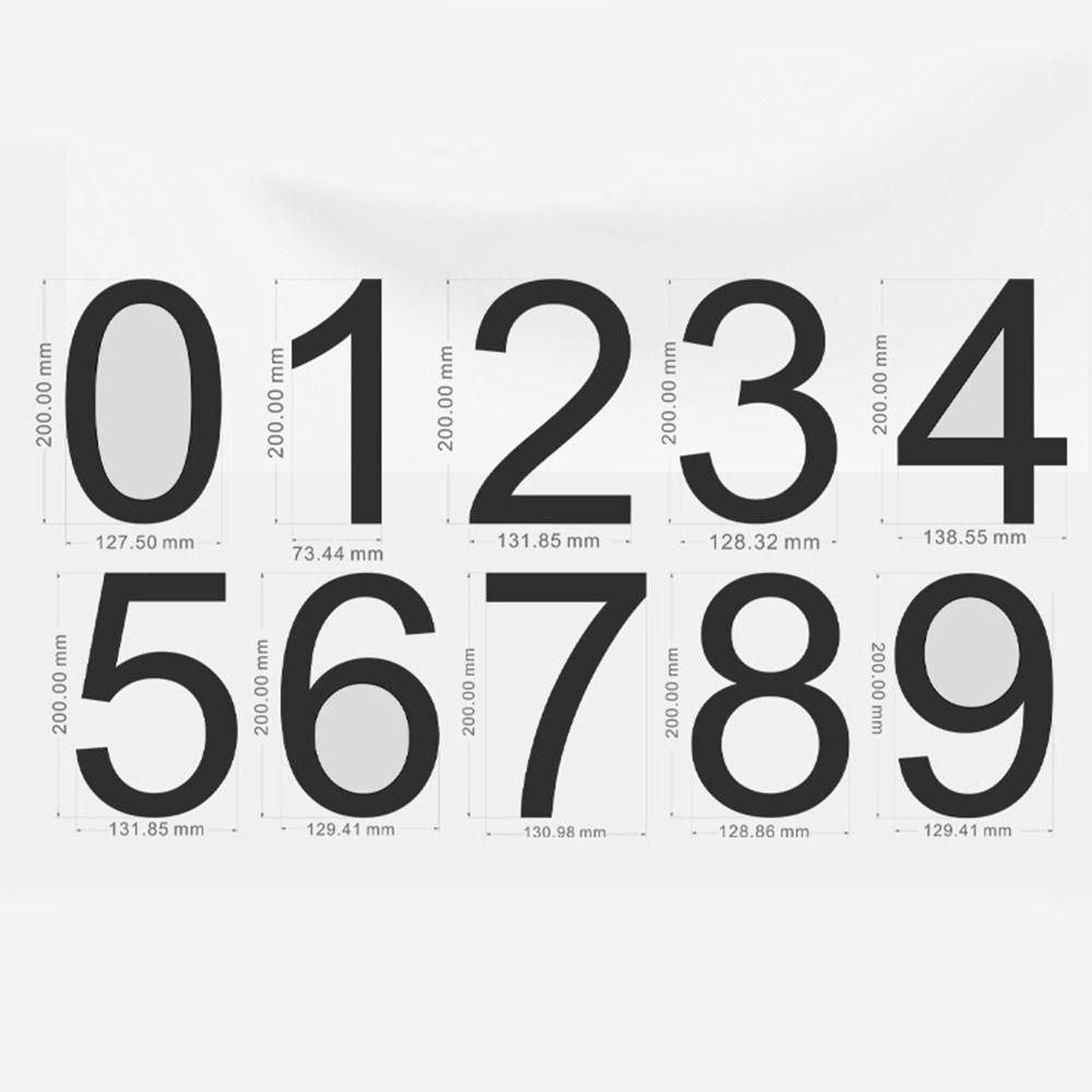 backstreet-ป้ายตัวเลข-911-8-นิ้ว-สีดํา-สําหรับตกแต่งบ้าน-สวน