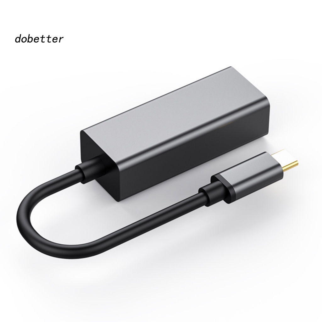 lt-dobetter-gt-อะแดปเตอร์อีเธอร์เน็ต-tpe-usb-type-c-เป็น-rj45-สําหรับโน้ตบุ๊ก