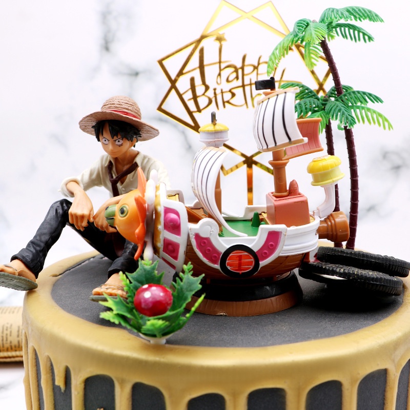 โมเดลฟิกเกอร์-one-piece-anmine-สําหรับตกแต่งเค้ก