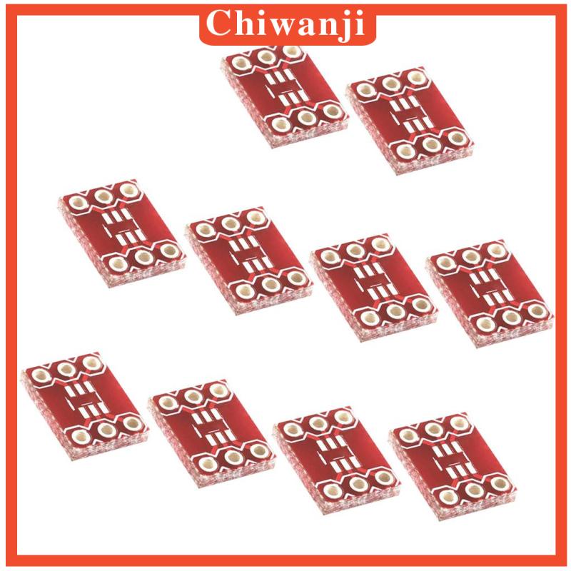 chiwanji-ชุดบอร์ดอะแดปเตอร์แปลง-pcb-sot23-เป็น-dip-6-pin-diy-10-ชิ้น