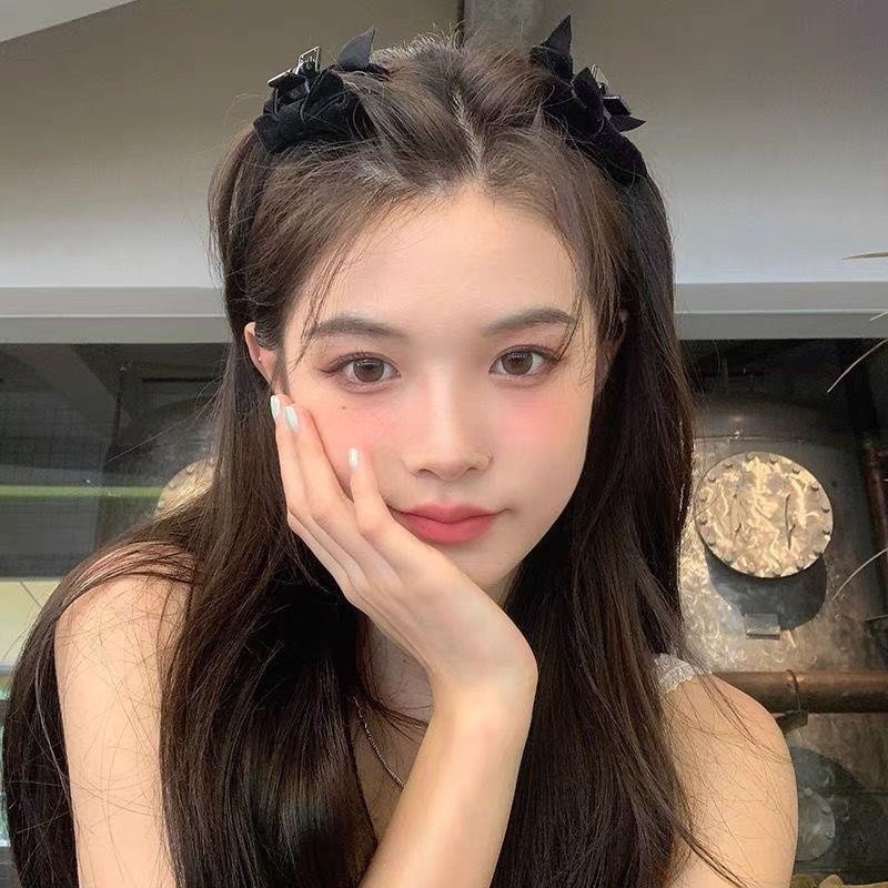 กิ๊บติดผม-ประดับโบว์ด้านข้าง-สีชมพู-สไตล์เจ้าหญิงน่ารัก-ขนาดเล็ก-หรูหรา