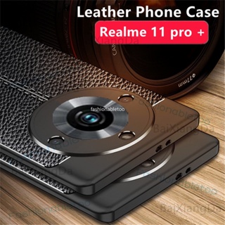 เคสโทรศัพท์มือถือหนังนิ่ม กันกระแทก สีพื้น หรูหรา สําหรับ Realme 11 pro plus 11 Nfc 11proplus 11pro+ 11Nfc 11X Realme11pro Realme11 2023