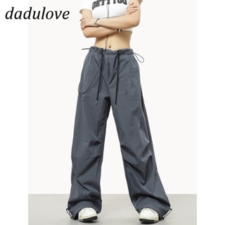 DaDulove💕 New American Ins High Street Thin Overalls Niche High Waist Loose Casual Pants Large Size Wide Leg Pants