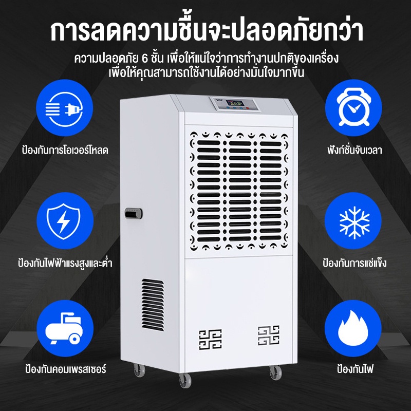 เครื่องดูดความชื้น-บ้าน-ธุรกิจ-dehumidifier-เครื่องลดความชื้น-ลดความชื้น-ประหยัดพลังงาน-เสียงเบา-158l-เครื่องดูดความชื้น