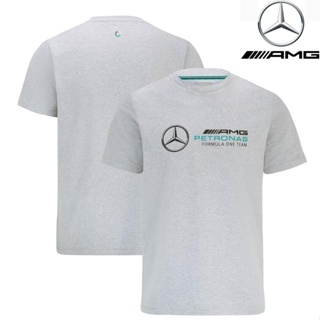 เสื้อกีฬาแขนสั้น ลายทีมแข่งขัน F1 Mercedes AMG Petronas F1 เหมาะกับฤดูร้อน สําหรับผู้ชาย และผู้หญิง 2023