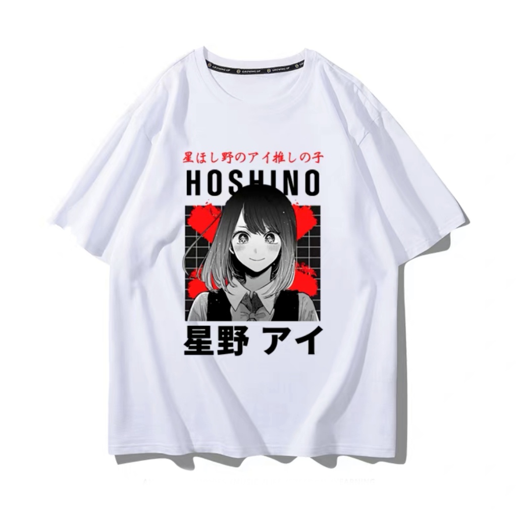 แฟชั่น-oshi-no-ko-push-อะนิเมะเสื้อยืดแขนสั้น-hoshino-a-มีนามแฝงม้าฤดูร้อนผ้าฝ้ายผู้ชายและผู้หญิง-ฤดูร้อน-ฤดูร้อน