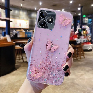 เคสโทรศัพท์มือถือ TPU แบบนิ่ม ลายผีเสื้อ สําหรับ Realme C53 RealmeC53 2023 RealmeC53