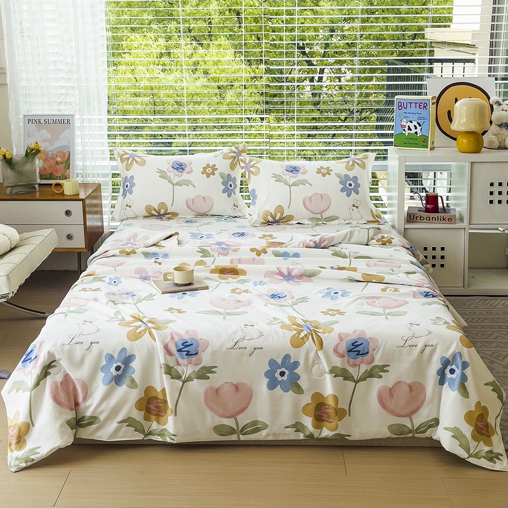 ผ้าปูที่นอน รัดมุม360องศา 12 นิ้ว Bed Sheet นุ่มมาก Comfort ผ้านวม