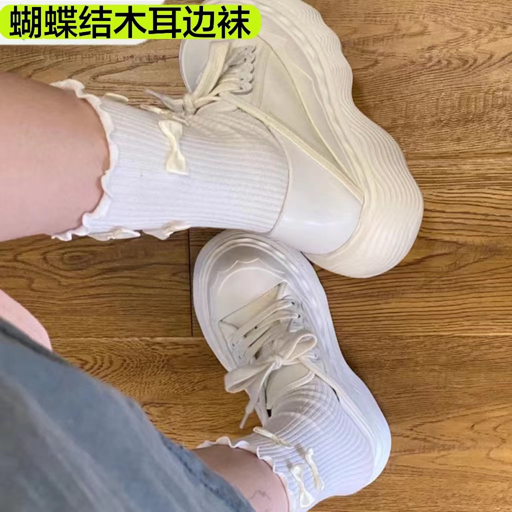 ถุงเท้าลูกไม้-ประดับโบว์น่ารัก-สไตล์ญี่ปุ่น-แฟชั่นฤดูใบไม้ผลิ-และฤดูร้อน-สําหรับผู้หญิง-2023