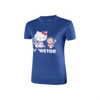 เสื้อแบดมินตัน VICTOR X HELLO KITTY 💘 (BLUE)