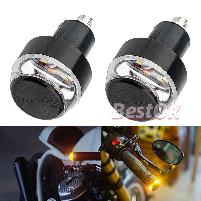 หลอดไฟเลี้ยว-led-12v-dc-สีขาว-สีเหลือง-สําหรับรถจักรยานยนต์-2-ชิ้น
