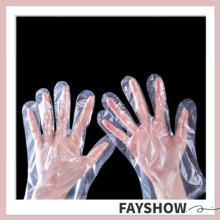 Fay / ถุงมือพลาสติกใส แบบใช้แล้วทิ้ง เพื่อความปลอดภัย สําหรับเด็กผู้ชาย และเด็กผู้หญิง 80 ชิ้น