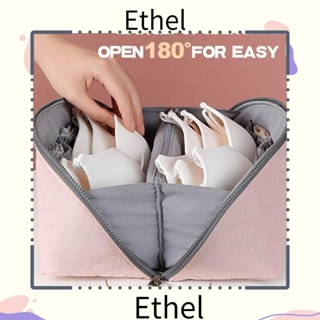 Ethel1 กระเป๋าจัดเก็บชุดชั้นใน ถุงเท้า แบบพกพา สําหรับเดินทาง