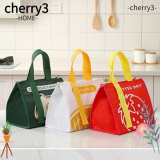 Cherry3 กระเป๋าใส่กล่องอาหารกลางวัน กันน้ํา มีฉนวนกันความร้อน ลายการ์ตูน