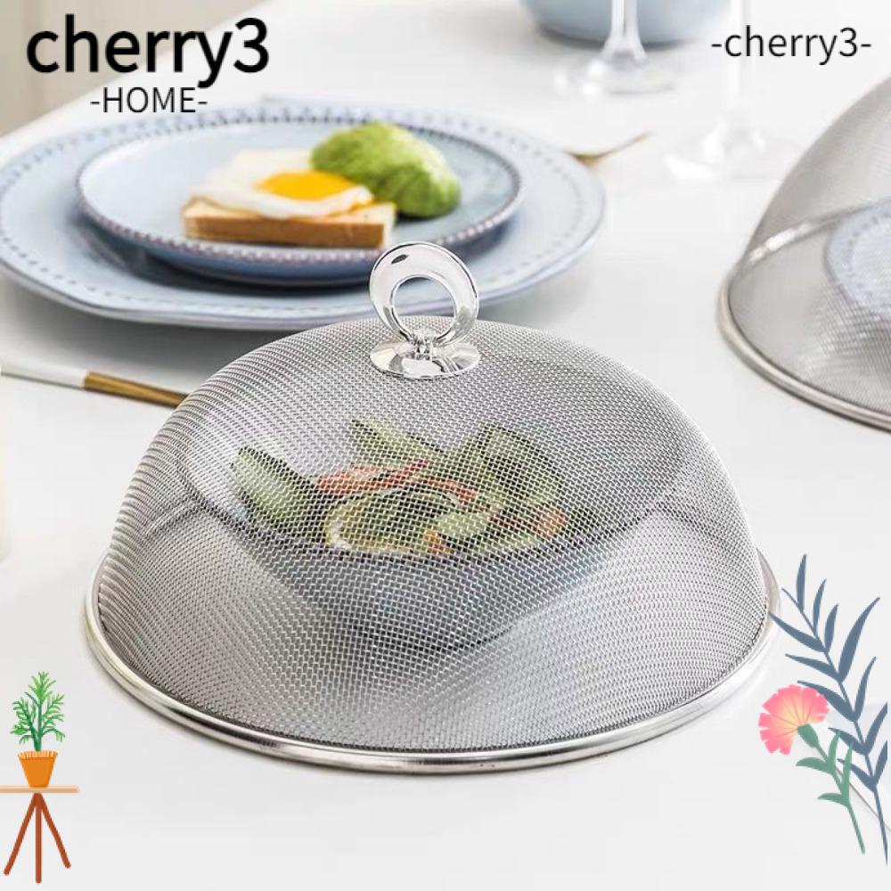 cherry3-ฝาครอบจาน-สเตนเลส-ทรงกลม-กันการบิน-สําหรับปาร์ตี้-บาร์บีคิว