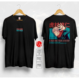 [Hot Sale] Jujutsu Kaisen เสื้อยืด Itadari Yuji Gauze Satoru Nanami เสื้อยืด Unisex ผู้หญิงสีดำ สีขาว ฤดูร้อน ใหม่