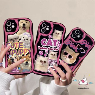 เคสโทรศัพท์มือถือนิ่ม ขอบโค้ง ลายสุนัข แมวน่ารัก 3D สําหรับ Oppo A16 A17 A54 A57 A12 A55 A77 A5s A7 A15S A3s A54s A95 A31 A16s A76 A17k A1k A74 A9 A16K A96 A53 A92 A77s A52 A16E