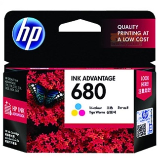 ตลับหมึกสี HP 680 TRI-COLOR Original Ink Advantage Cartridge