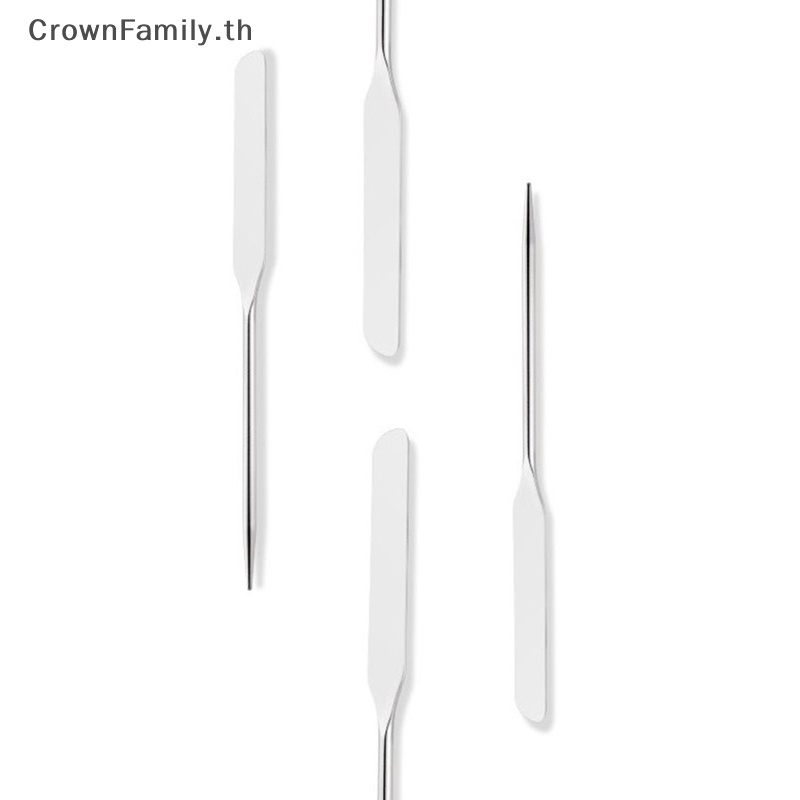 crownfamily-ไม้พายผสมครีมรองพื้น-สเตนเลส-สําหรับแต่งหน้า