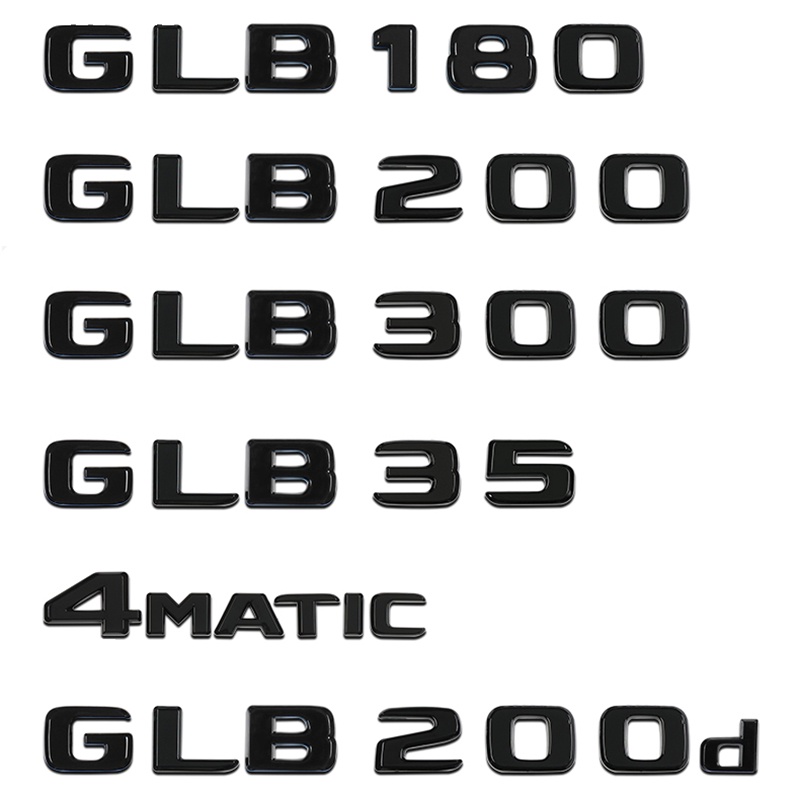 สติกเกอร์โลโก้-abs-ลายตัวอักษร-3d-สําหรับติดตกแต่งรถยนต์-mercedes-benz-glb35-glb180-glb200-glb200d-glb300-x247-4matic