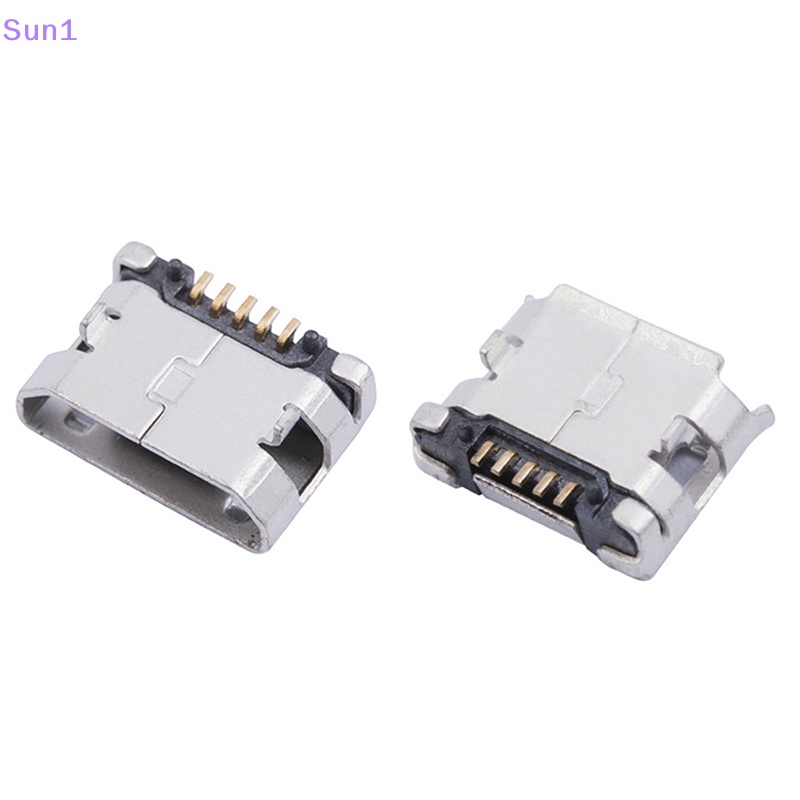 sun1-gt-ซ็อกเก็ตบัดกรี-micro-usb-type-b-ตัวเมีย-5-pin-180-smd-20-ชิ้น