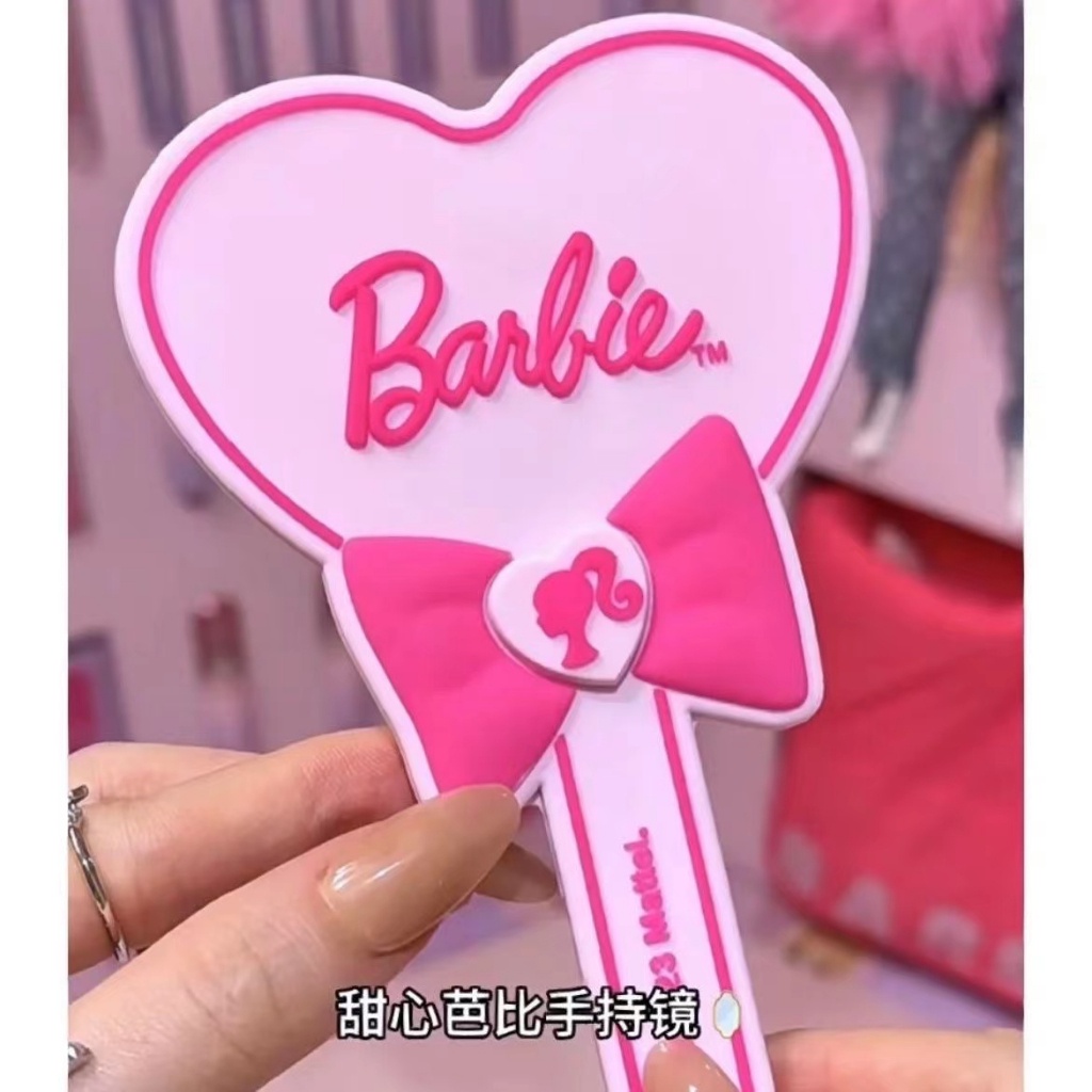 crystal-rabbit-barbie-doll-กระจกแต่งหน้าทรงบาร์บี้-หวีบาร์บี้รูปหัวใจ-กิ๊บติดผมบาร์บี้