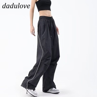 DaDulove💕 New American Ins High Street Striped Sports Pants Niche High Waist Wide Leg Pants Large Size Trousers