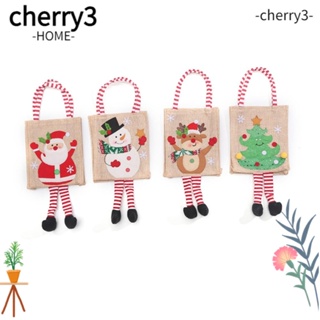 Cherry3 ถุงขนม ถุงหิ้ว ลายคริสต์มาสน่ารัก สําหรับใส่ของเล่น