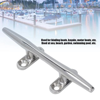 MMADAR Open Base Cleat Stainless Steel 316 Polished Marine Boat for Waterwheels Yacht