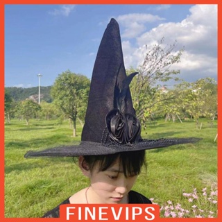 [Finevips] หมวกแม่มด หมวกแม่มด กว้าง น้ําหนักเบา แปลกใหม่ เครื่องประดับ เทศกาลฮาโลวีน สวมบทบาท แฟนซี แต่งตัว