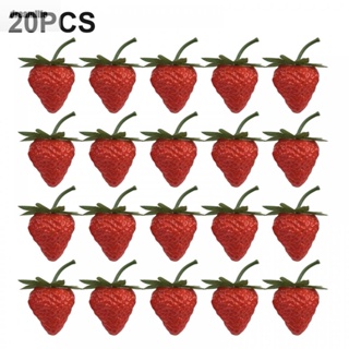 【DREAMLIFE】Artificial Strawberries， 20x Decor Plastic Restaurant Table Decorations