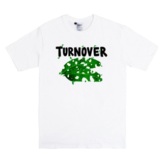 [S-5XL]ผ้าฝ้าย 100% เสื้อยืด พิมพ์ลาย Band TURNOVER แฟชั่นสําหรับสตรี